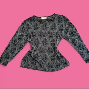 🖤Vintage O.C Club Floral Mesh Top🖤